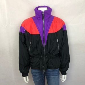 Vintage Obermeyer Full Zip Ski Jacket Womens 10